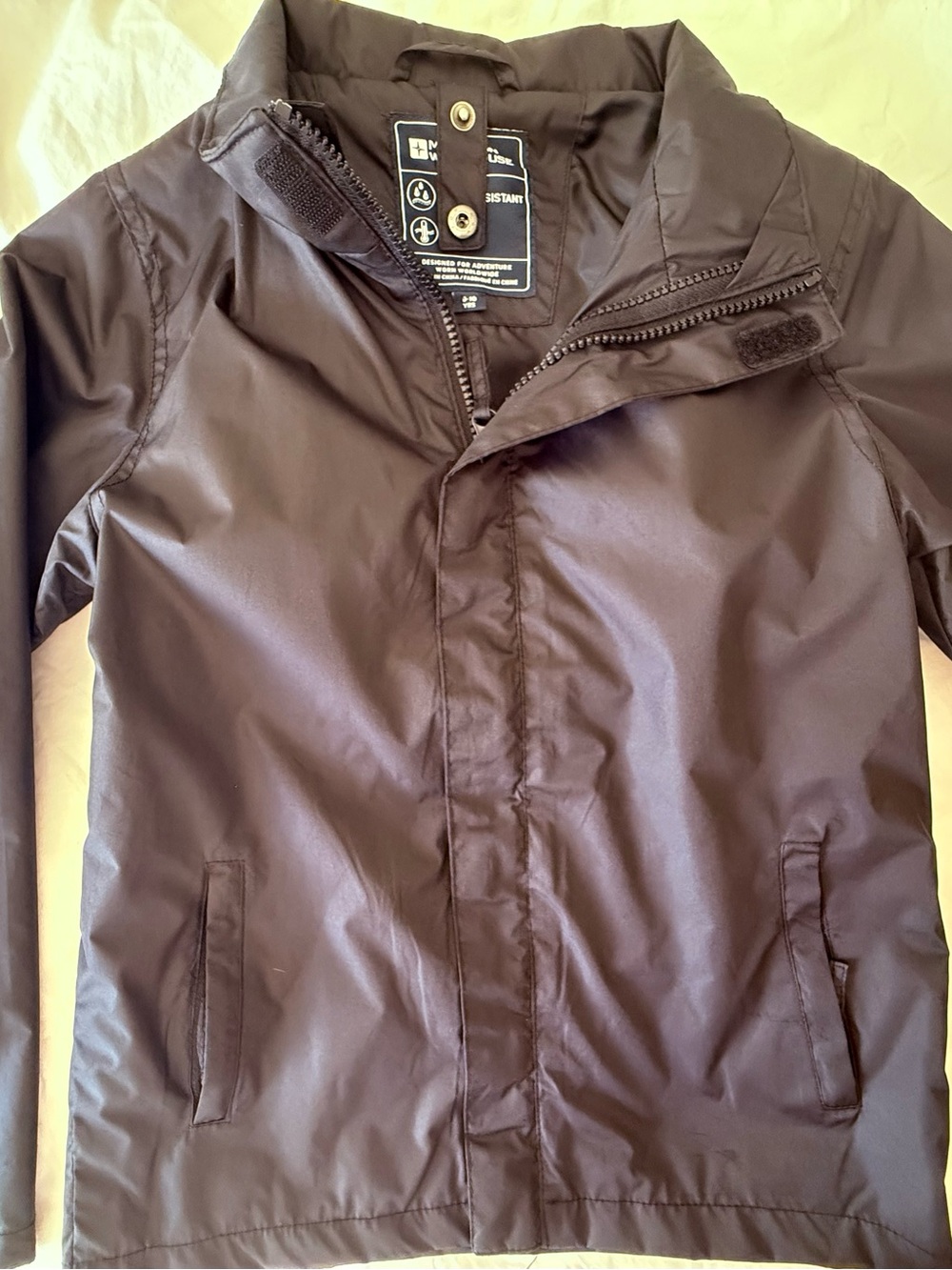 Kids' black Jacket with High Collar
